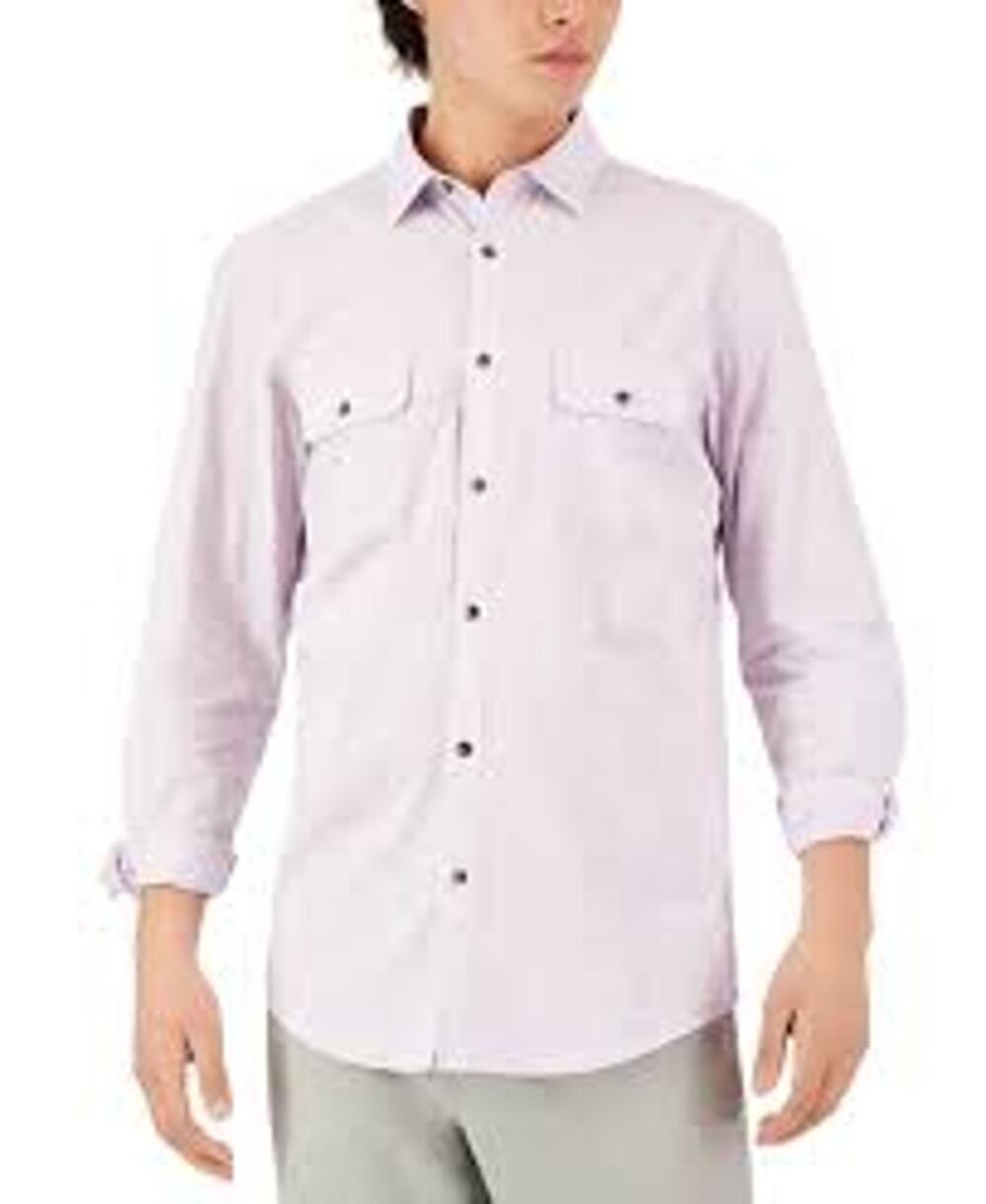 Alfani Men's Cotton Regular Fit Button-Down Shirt Size XXL‎ $50